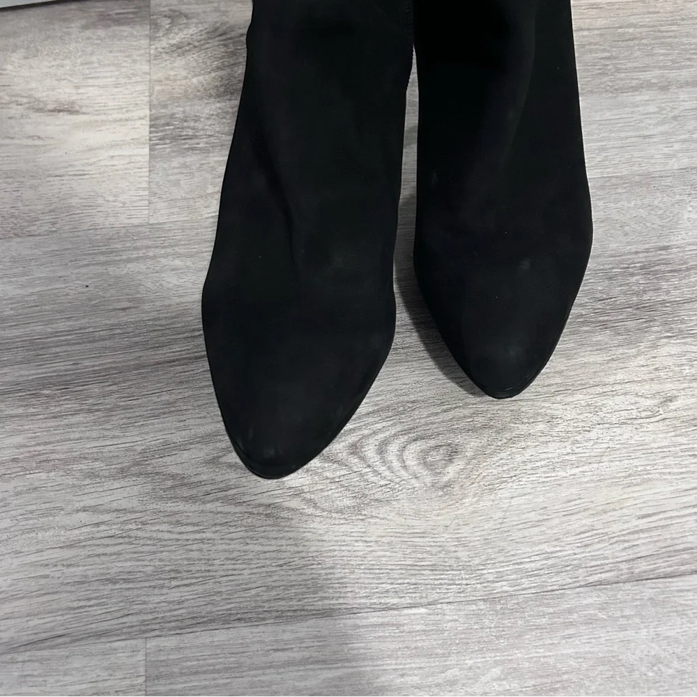 Pour La Victoire Over Knee Thigh High Boots Lois Womens 10 Black Suede Club City